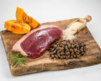 Kaltgepresstes Trockenfutter Adult mit Ente 12kg + 3kg GRATIS