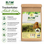 Kennenlernpaket Adult Huhn - Trockenfutter, Nassfutter und Hundeleckerli + GRATIS Spielzeug