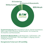 RAW Nature Nassfutter Hirschfleisch